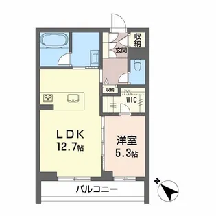 諏訪町てらす【3階】の間取り