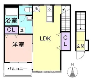 TJ西浜A【2階】の間取り