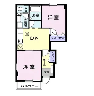 グリーン・ヒル B【1階】の間取り