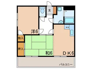 エメラ美苑【5階】の間取り
