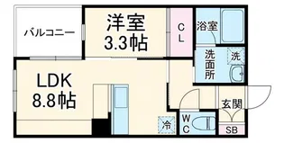 アーバングランデ市川【1階】の間取り
