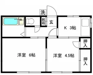 相武台パークハイツ【1階】の間取り