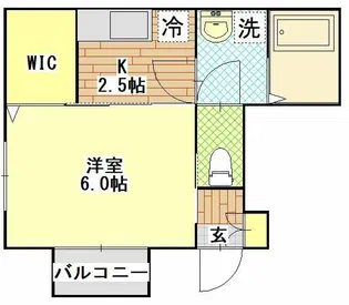 フォンテーヌ若葉【2階】の間取り