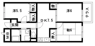 ルミエール【2階】の間取り