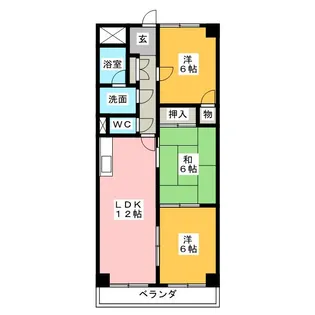 第3高杉マンション【2階】の間取り