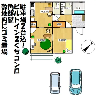 サニーコートサノA【1階】の間取り