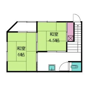 高ノ宮アパート【2階】の間取り