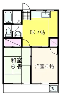 コーポ田島 B棟【2階】の間取り