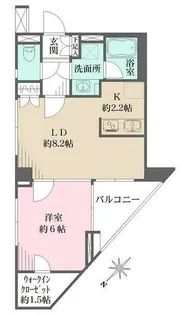 マートルコート恵比寿南II【7階】の間取り