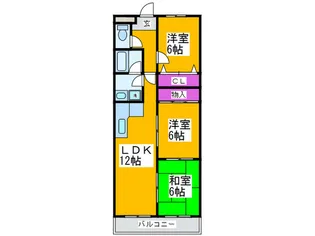 東尾マンション【3階】の間取り