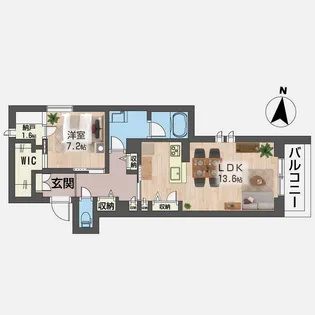 ライヴ テイル 桜木町【2階】の間取り