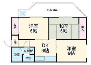 シティーハイツモリー【2階】の間取り