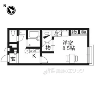 1Kの間取り画像