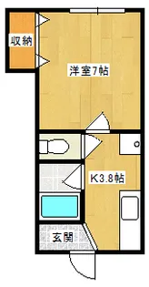 コーポクレオ【1階】の間取り