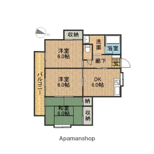 レジデンス高田II【1階】の間取り
