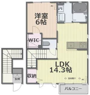 エストコート【2階】の間取り