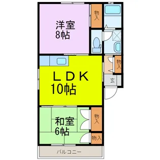 リベラルタウン【2階】の間取り