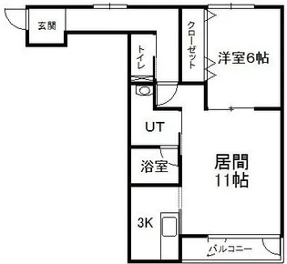 ウッドベル旭町【1階】の間取り