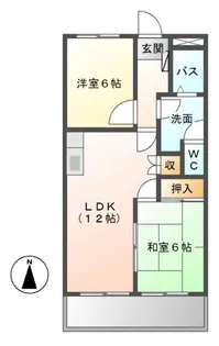 パレスフォーシーズン【2階】の間取り