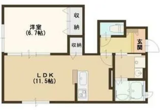 モメントファスト【1階】の間取り