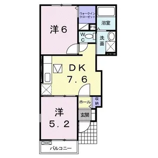 アヴニール II【1階】の間取り