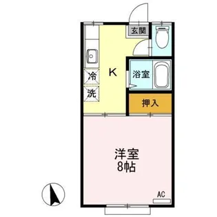 ルグラン小田前 B【2階】の間取り