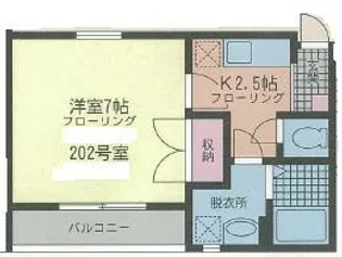 プラチナレジデンス【2階】の間取り