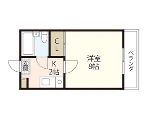 サンリバー新宅【6階】の間取り