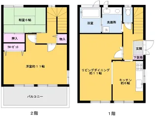 宮城県仙台市青葉区米ケ袋1【一戸建】の間取り