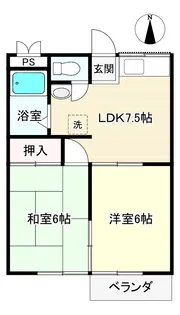 コーポ前田【2階】の間取り