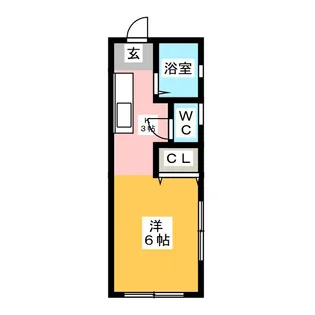 ガーデン国立【2階】の間取り