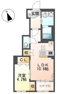東京都武蔵村山市本町2【アパート】の間取り
