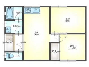 青森県八戸市大字糠塚字南長市【一戸建】の間取り