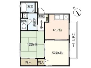 グローリー木村 A棟【1階】の間取り