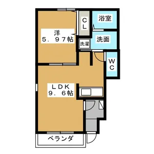 Primavera 宝地【1階】の間取り