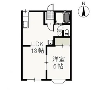 メゾン・ド・Yuki【2階】の間取り