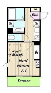 神奈川県川崎市多摩区生田8【アパート】の間取り