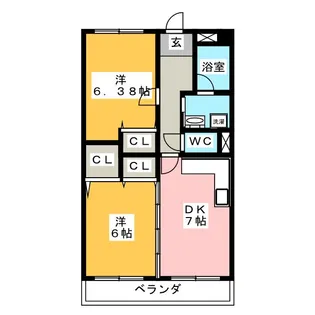 岡部ビル【5階】の間取り