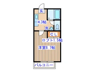 リトルシャトー荒巻【2階】の間取り
