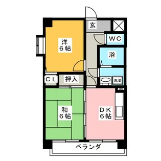 リアライズ岩塚【3階】の間取り
