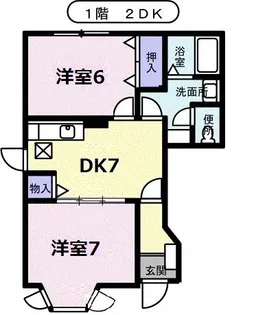 エアポートハイツ【1階】の間取り