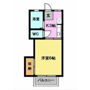 アーバン折立 北棟【2階】の間取り