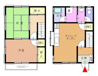 神奈川県小田原市早川3【一戸建】の間取り