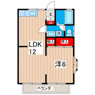 ワカバハイツ【2階】の間取り