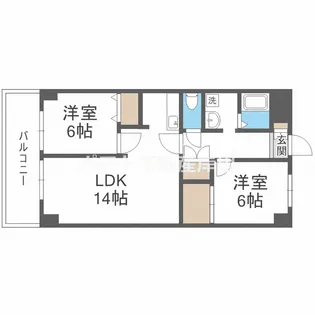 おりおのサニーハイツ【3階】の間取り