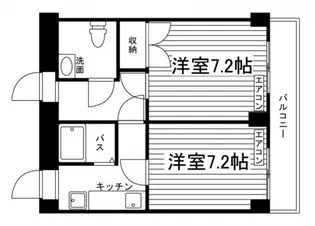 オギノ25ビル【2階】の間取り