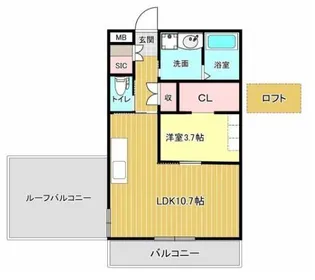 バンベールNorth【1階】の間取り