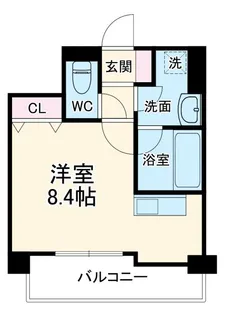 マリーベル京都堀川ウインドア【8階】の間取り