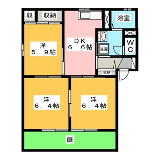 ファミール C【1階】の間取り