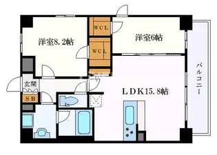 プラチナム【10階】の間取り